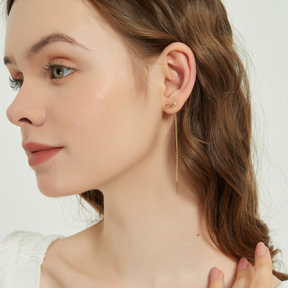 Arya star threader climber earrings sale