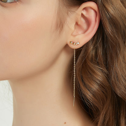 Arya star threader climber earrings sale