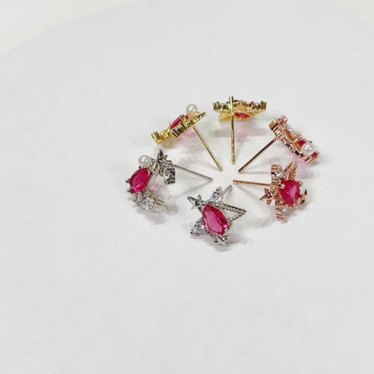 E048 Moon Star celestial mixed Earrings sale