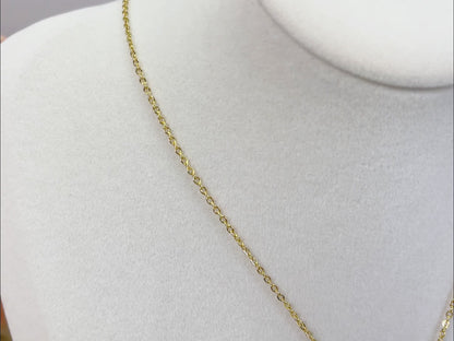 Ceilia gold tear drop pendant necklace