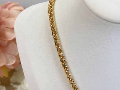 Ella gold rolo link chain statement necklace