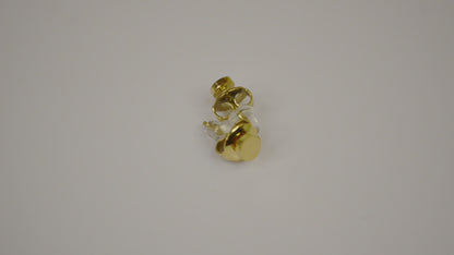 Valentina dainty round stud earrings