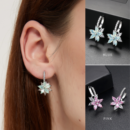 Destiny crystal flower dangle earrings sale