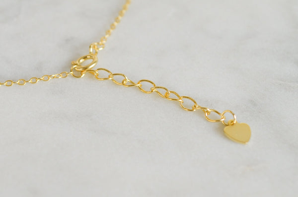 Nova 18k gold vermeil dainty Crescent Moon charm Bracelet